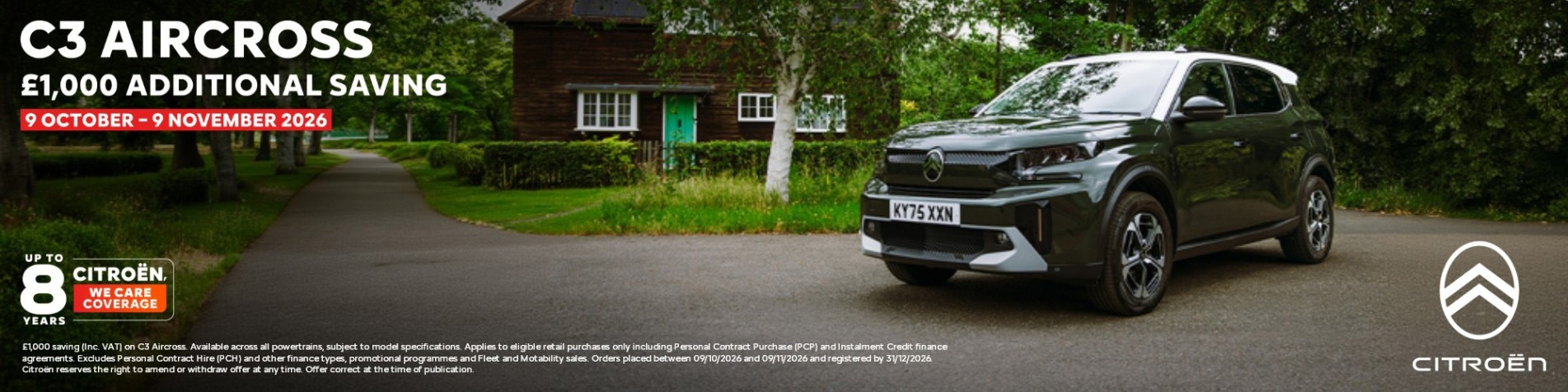 C3 aircross suv promotion